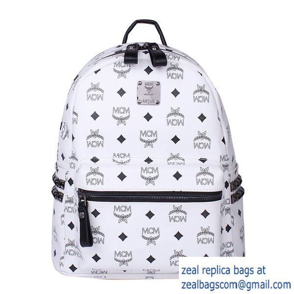 High Quality Replica Hot Sale MCM Small Stark Backpack MC2446S White